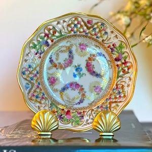 Porcelain Reticulated Plate Germany